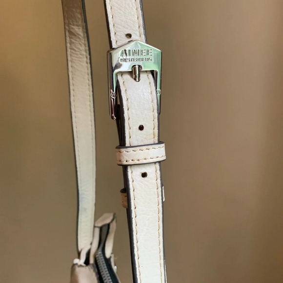 Aimee Kestenberg Sorrento Crossbody Bag - leather white cream purse - Picture 8 of 13